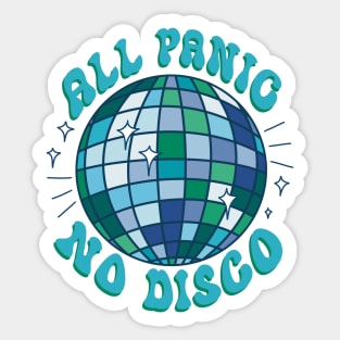 All Panic No Disco - Blue Sticker